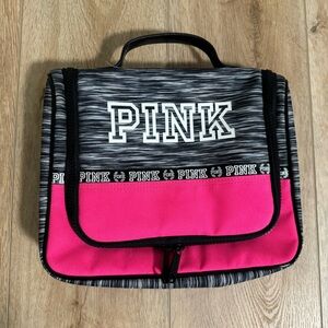 PINK Victoria's Secret Black and Pink Cosmetic Case